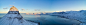 Kirkjufell山鸟瞰图在冬天，冰岛。