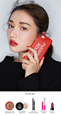 3CE MAISON KITSUNÉ PHONE CASE #RED