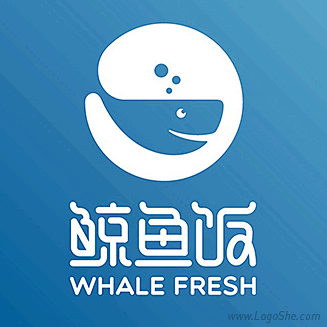 鲸鱼饭Logo设计