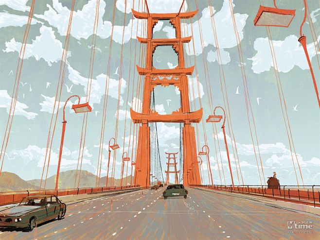 旧金山是怎样建成的 《超能陆战队》概念图...