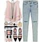 A fashion look from August 2015 featuring pink shirt, jean leggings and zara shoes. Browse and shop related looks.