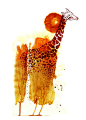 Lie Beneath Fading Giraffe by yeohghstudio on Etsy