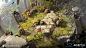 Shardbound - Spiritwalk Studios - HighLands environment, Ghislain GIRARDOT : This is "Lost HighLands", the third map I created for Shardbound, one I am incredibly proud of. When I first started working on it, I felt more confident already with U