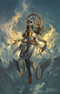 Sahaqiel, Angel of the Sky, Peter Mohrbacher : http://www.trueangelarium.com

I am thy protector
and thy keeper

I am thy shield
and thy restraint

I am the light which illuminates thy life
and burns thine eyes

I am the barrier which separates thee from 