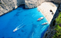 美丽的海滩。扎金索斯，爱奥尼亚岛，希腊