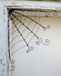 Spider web from wire