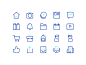 Social bloated icons