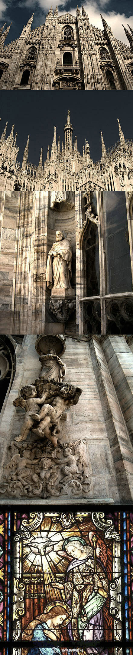 【意大利.米兰大教堂】典型的巴洛克式风格...