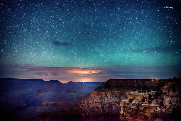 大峡谷的落日与星空 - 治愈系图片 - ...