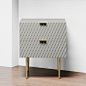 Audrey Nightstand - Mist Gray