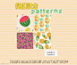 可爱卡通水果 填充背景 fruit patterns1.0 PAT   - PS饭团网