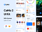 240+高质量金融快餐外送视频音乐出租车医疗APP界面UI素材 CaMo 2 UI Kit :  