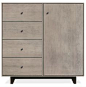 Hudson Small Cabinets with  Wood Base