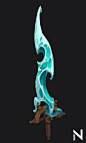 Water Sword - Handpaint Texturing