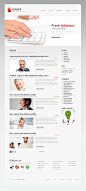 Preview White Grey Business WordPress Template by by Satomit
