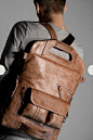 Man's/Men's Leather Backpack