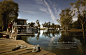 The Murray River, Victoria, Australia: Houseboat