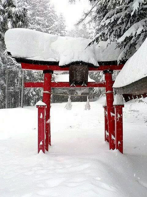 Japanese snow scenes...