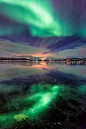 北极光，挪威，冰岛  norway, northern lights and iceland.