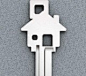 House Key钥匙胚子，看上去就像是一幢有门有窗户有烟囱的房子，用它打开门，总会迎来温暖的双手，欢迎回家。