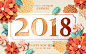 2018狗年新春春节Ai矢量海报Happy New Year Vol.01_平面素材_节日活动_模库(51Mockup)