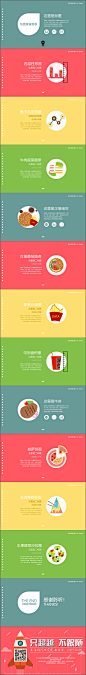 萌萌哒创意美食图表 - 演界网，中国首家演示设计交易平台 #色彩#