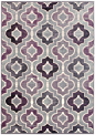 This rug from Safavieh’s Paradise collection features a lovely medallion motif in grey and lavender.: 