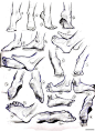 百家人体结构画法 之 脚部-足部动作