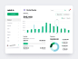 Bookkeeping Dashboard salesforce reports sales invoices chart graph responsive interaction expenses finance bookkeeping dashboad desktop react clean saas product design app ux ui