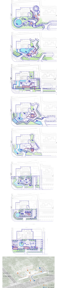 王先森-景观规划师采集到A-景观-总平-示范区、售楼部