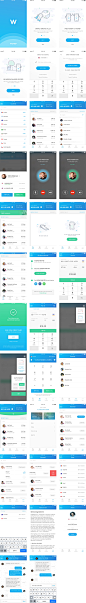Wonep 通话应用界面包 - UI - sketch.im