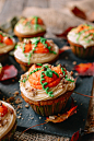 Pumpkin Cupcakes with Maple Vanilla Buttercream, by thewoksoflife.com