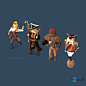 Pirates of the polygon sea : Models for a kickstarter game «Pirates of the polygon sea»