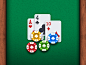 Poker Game Elements - iOS chips cards poker game ios iphone iphone 5 retina table