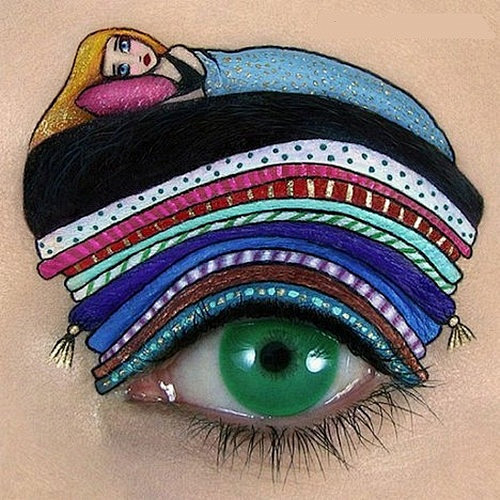 令人震撼的创意艺术眼妆 文艺圈 展示 设...