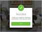 Dribbble - Success Popup for Handybook New App (GIF) by João Oliveira Simões