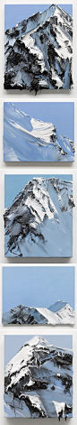 I really want to touch these oil paintings. But I won’t. This is the stunning work of Swiss artist Conrad Jon Godly. Perhaps it’s the Canadian in me, but majestic snowy mountains will always have a sp: 