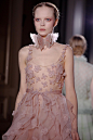 Details at #Valentino# | Haute Couture Spring 2011 ​Fashion Show | 精致的花边、蝴蝶结、无一处不少女… ​​​​