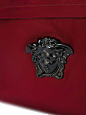 正品 Versace/范思哲 17秋冬 酒红帆布银头美杜莎双肩包 DFZ5350-淘宝网