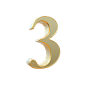 3_Number_Gold