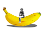 Woman on Banana