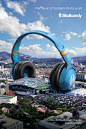 Skullcandy - The music of Football infects us all : Print ads and key visuals for Skullcandy's licensed football products 