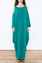 Teal Goddess Maxi Dress