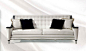 BLACK LACQUER SOFA A