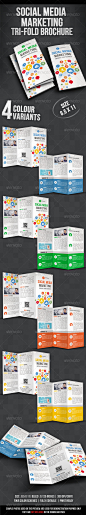 Social Media Marketing Tri fold Brochure - GraphicRiver Item for Sale