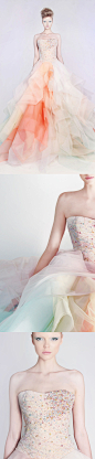 Rami Kadi / 
Les Jardins Suspendus 2013
SS13-34
Tulle W/ Hand Embroidered Swarovski Gown
——————————————
#礼服# #Dresses#
