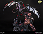 -AMON vs DEVILMAN- 1/4 Scale Statue, Caleb Nefzen : Sharing with you the official photographies of 
Devilman VS Amon Elite Exclusive statue production piece.
Hellpainter (Yagi-san)  painted the prototype 
and was blown away on the paint level of details c