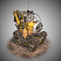 Personal Work_Tractor, Nick Le Zhang : Personal work done in my spare time,
Based on a great concept done by Bryn Williams, check out his awesome work here: https://www.artstation.com/artwork/oqzXL 
trying to get a result that has stylized proportions but