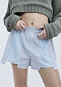 T by ALEXANDER WANG BOXER SHORTS SHORTS Adult 12_n_a