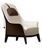 Normal Bicolor Wing Chair Giorgetti